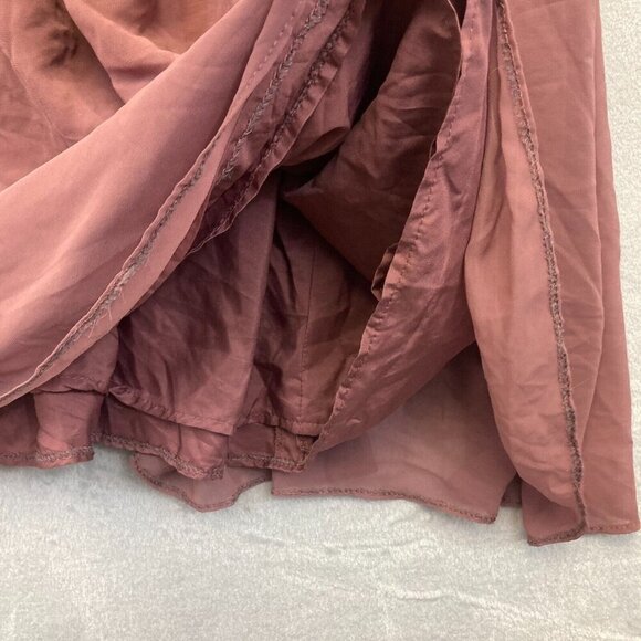 Azazie Formal Maternity Maxi Dress A2 Chiffon Pink Flowy Wedding Prom Bridesmaid - Picture 14 of 16